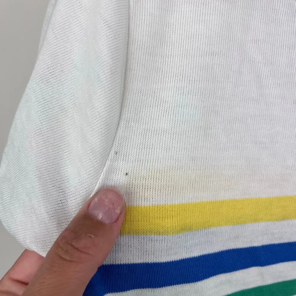 Vintage OshKosh B'gosh Colorful Striped T-Shirt 7 USA